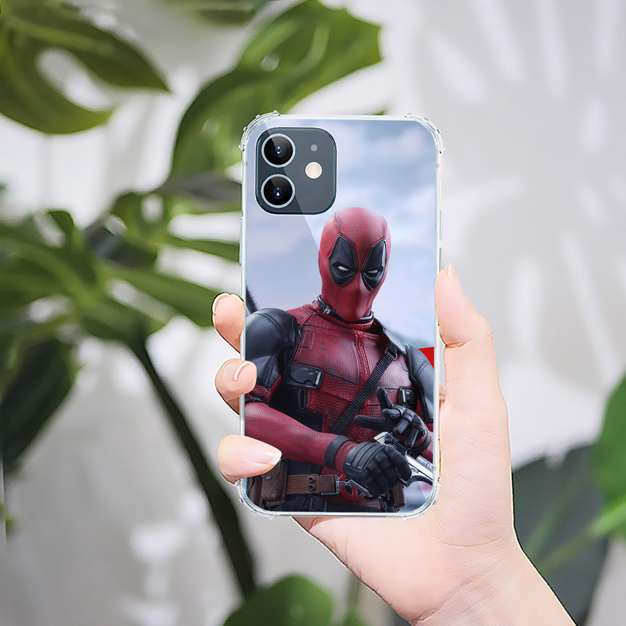 （画像用） Deadpool デッドプール 【iPhone 12シリーズ対応】透明スマホケース（クリアソフトケース）